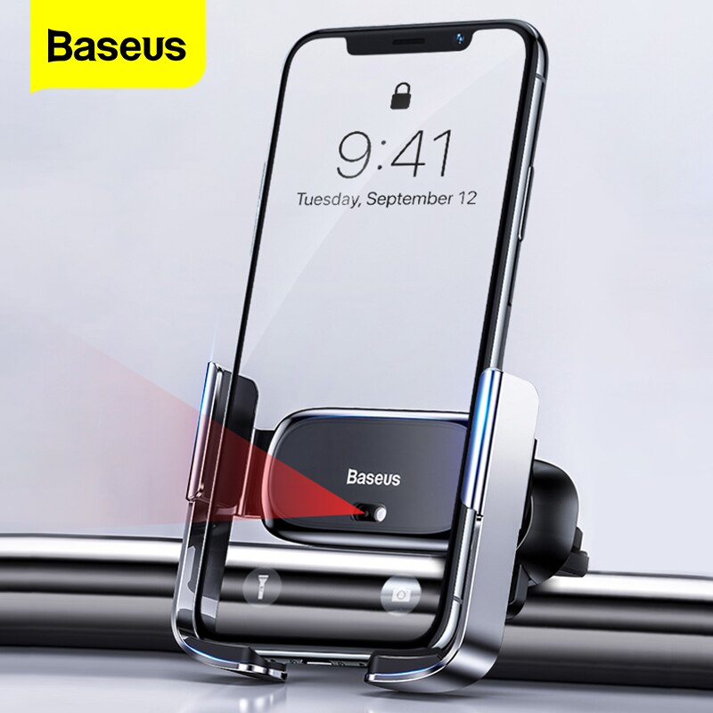 Baseus Mini supporto per telefono a infrarossi intelligente per auto supporto per presa d'aria supporto per auto per telefono in auto supporto Mobile per iPhone 11 Pro Max