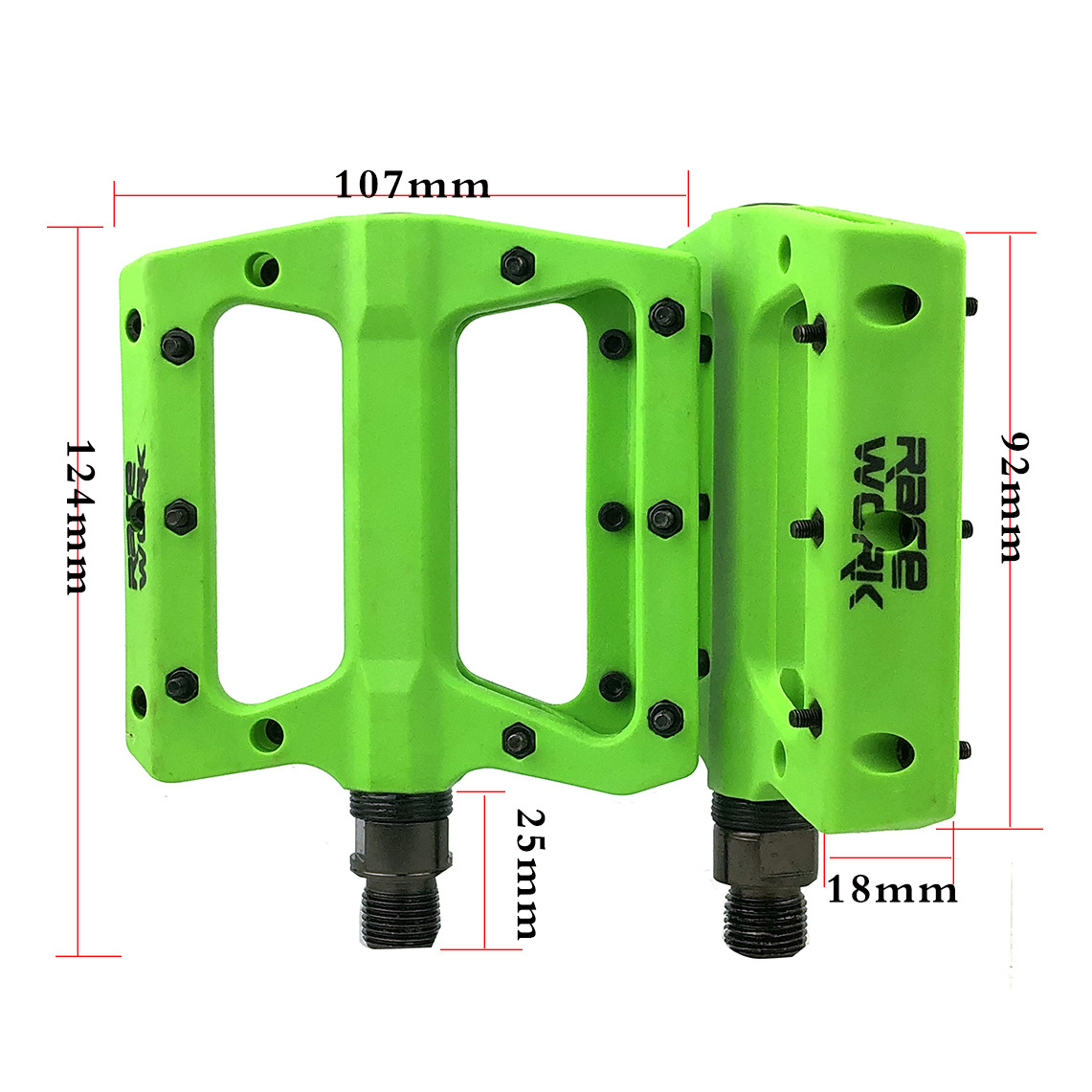 Fixed gear bicycle pedal nylon non-slip foot pedal plastic