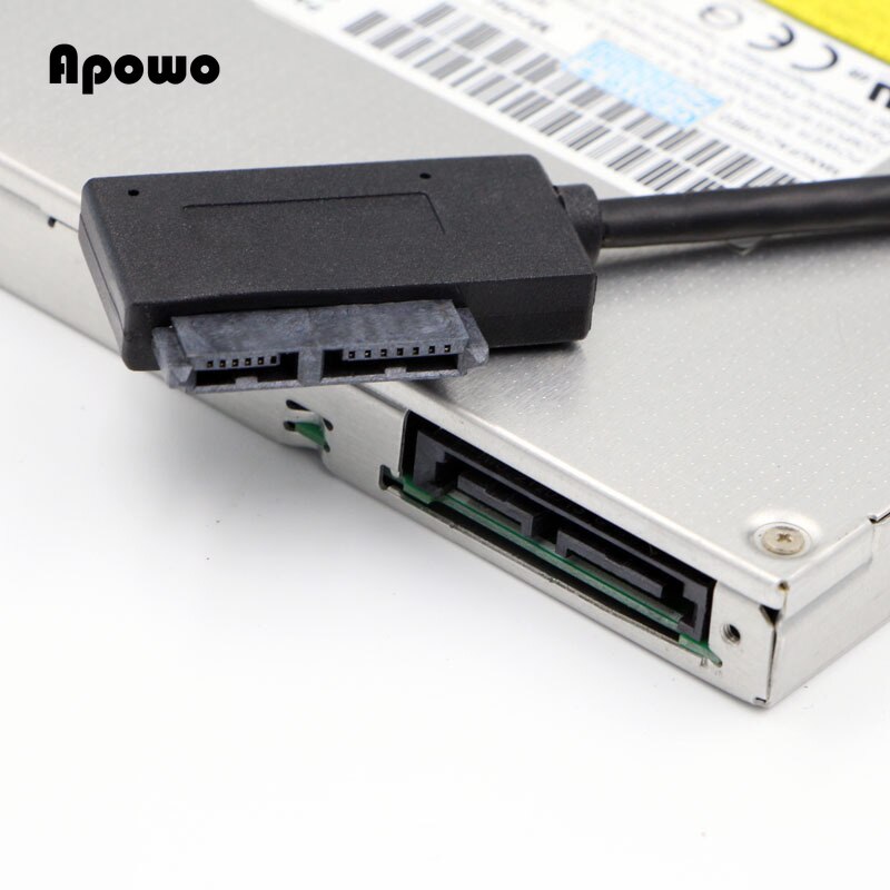 Usb 2.0 Naar Mini Sata Ii 7 + 6 13Pin Adapter Converter Kabel Voor Laptop Dvd/Cd Rom slimline Drive Op Voorraad