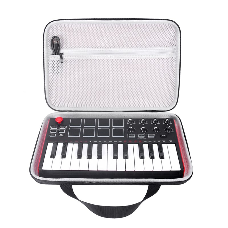 Hard Carrying Case for Akai MPK Mini MKII & MPK Mini Play 25-Key USB MIDI Drum Pad & Keyboard Controller