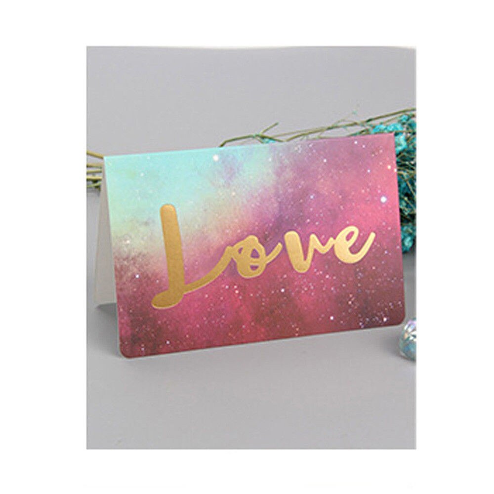 1pcStarry Series Festival Greeting Lucky Cards Happy Birthday Good Luck Message Card Wedding Birthday Party Decor Cards Blessing