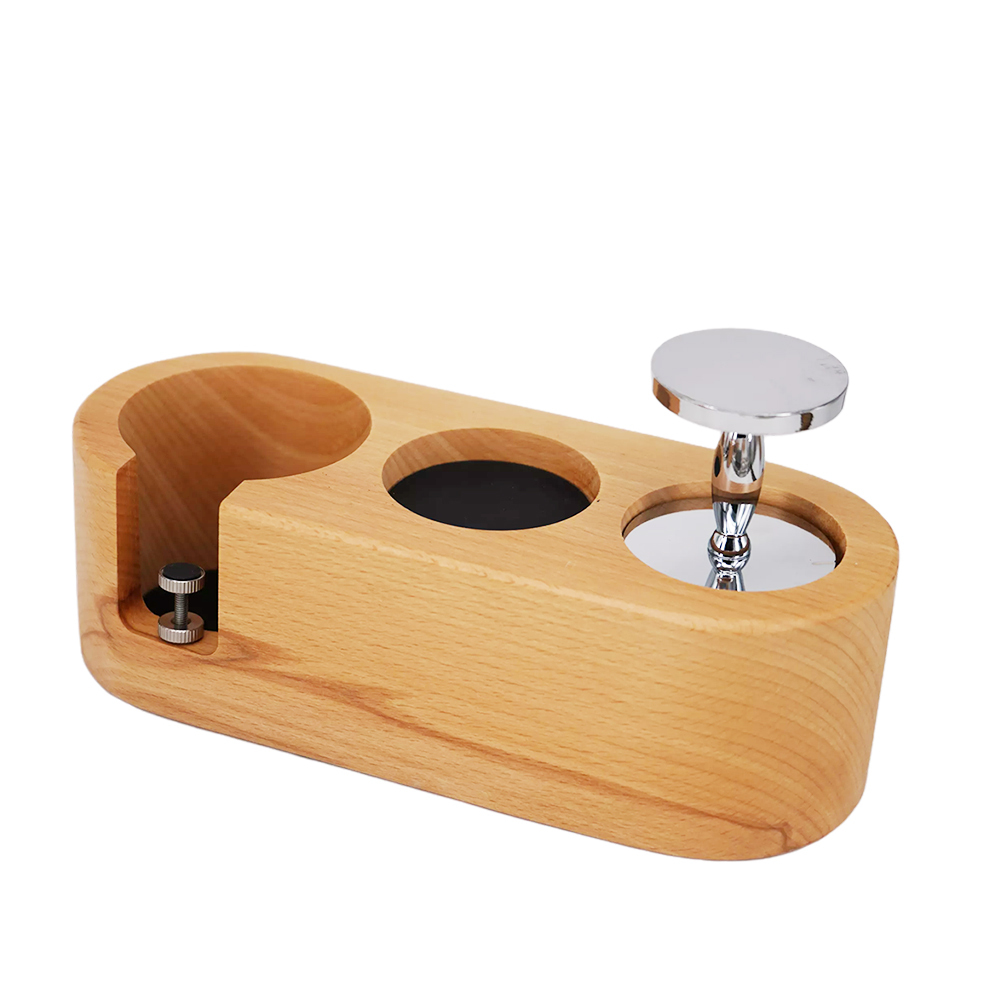 Zink legering espress kaffe tamper 51mm 58mm 2- base sabotage tryk kaffebønne presse kværn hammer kaffe fordeler værktøj