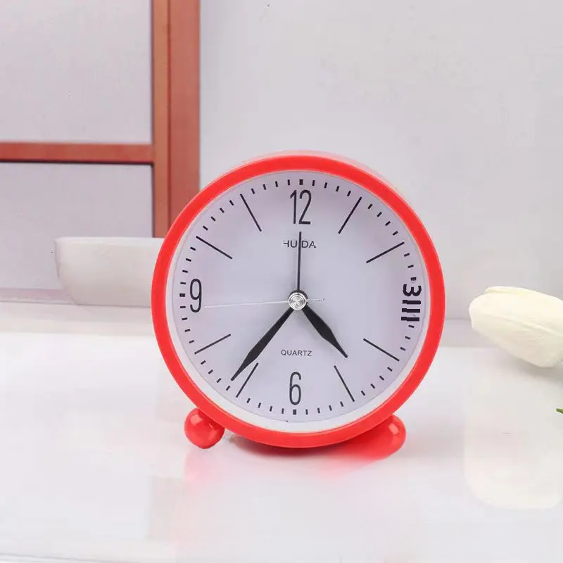 Cutesimple Alarm Clock For Children Early Education Desktop Wake-up Tool Bedroom Study Clock Easy To Read Time Display: Silver