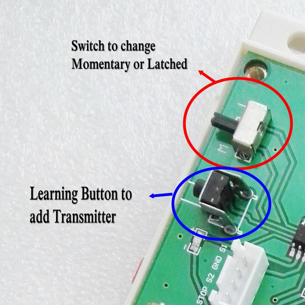 Rolling Door Motor Remote Controller DC 12V 24V 30A Relay High Load industrial control Motor Forwards Reverse Up Down Stop