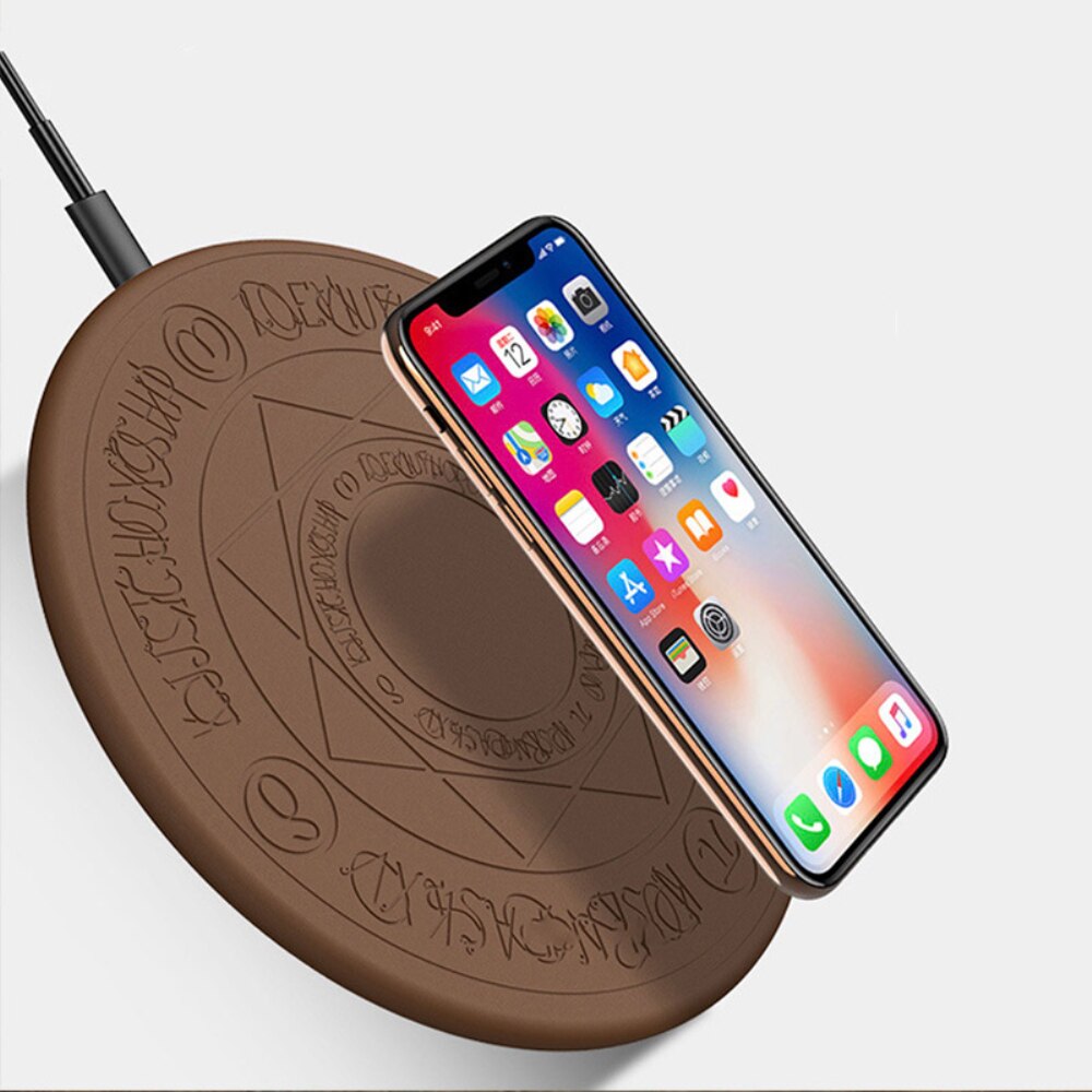 Magic circle draadloze oplader 10w draadloos snelladen voor gebruik met apple x samsung  s9 xiaomi redmi voor huawei honor qi draadloos