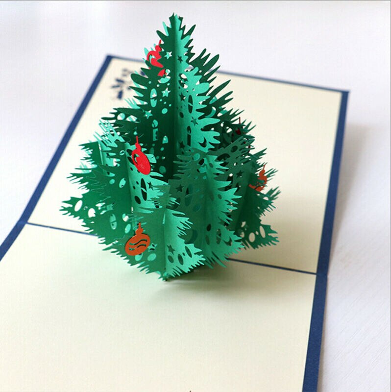 3d pop-opp gratulasjonskort Gud jul invitasjon bursdag julefest valentinsdag postkort julekort