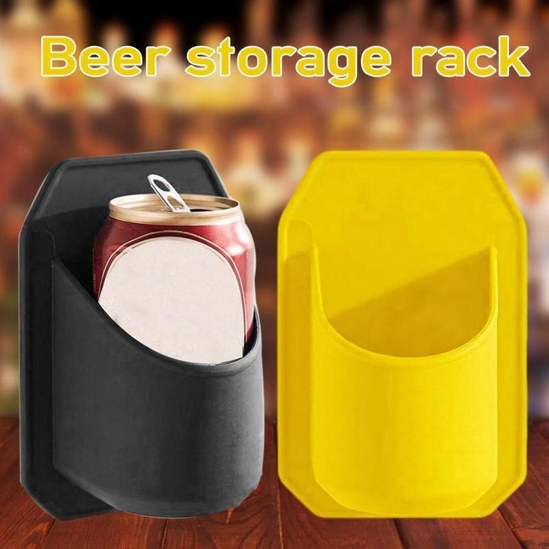 Portable Black Beer Rack Bathroom Wine Glass Holder Wall Plastic Fixed Cups Holder Suction O7H2