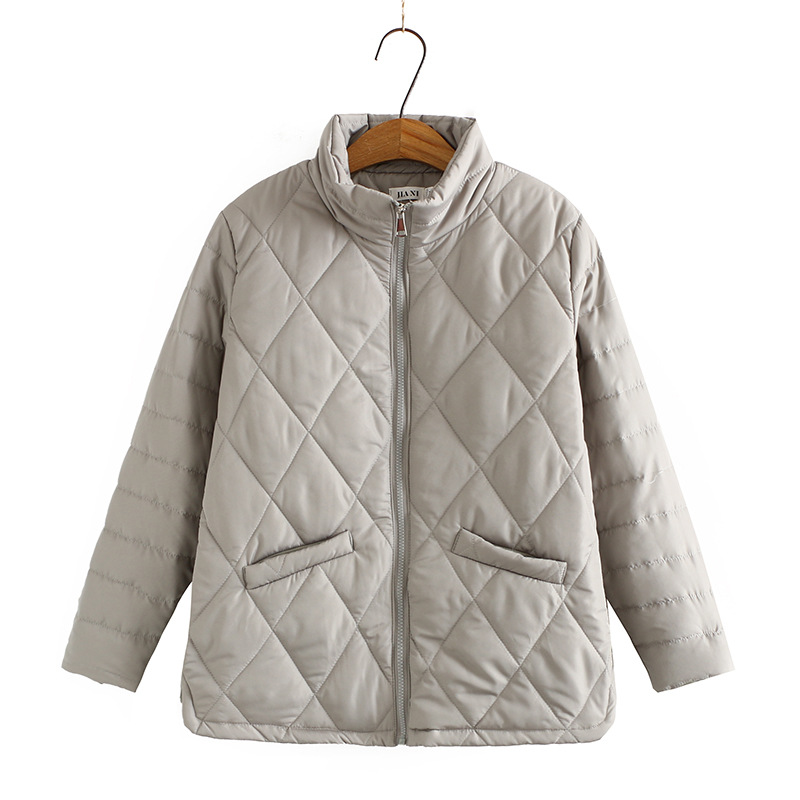 Dames Herfst Winter Plus Size Gewatteerd Jack Voor Vrouwen Grote Lange Mouwen Losse Dikke Gewatteerde Rits Jas 3XL 4XL 5XL 6XL