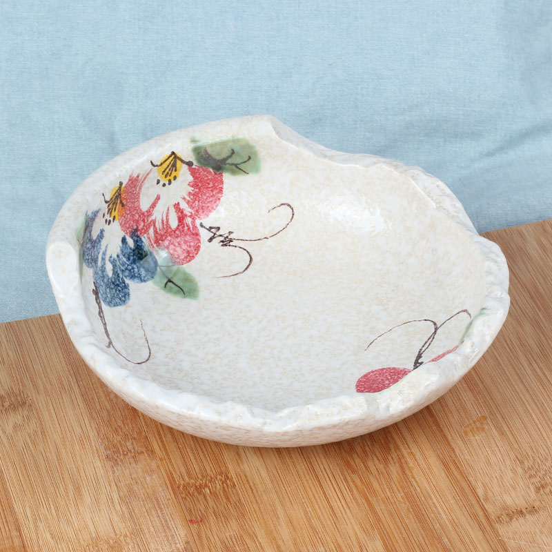 Cuenco de cerámica , vajilla de cocina, plato de Sushi, platos Sashimi, plato de cena, platos de ensalada, cuencos de comedor, bandeja de comida decorativa: B-19x18.7x6cm