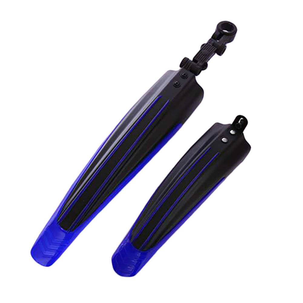 2Pcs Fiets Voor Achter Tire Fender Spatbord Set Mountain Road Bike Tire Fender: Sapphire Blue