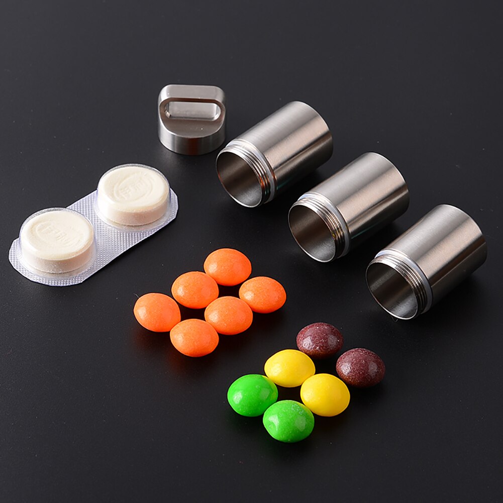 Waterproof Pill Capsule Case Box Bottle Container Outdoor Travel Emergency Tool Convenient Pill Box Organizer Medicine Box