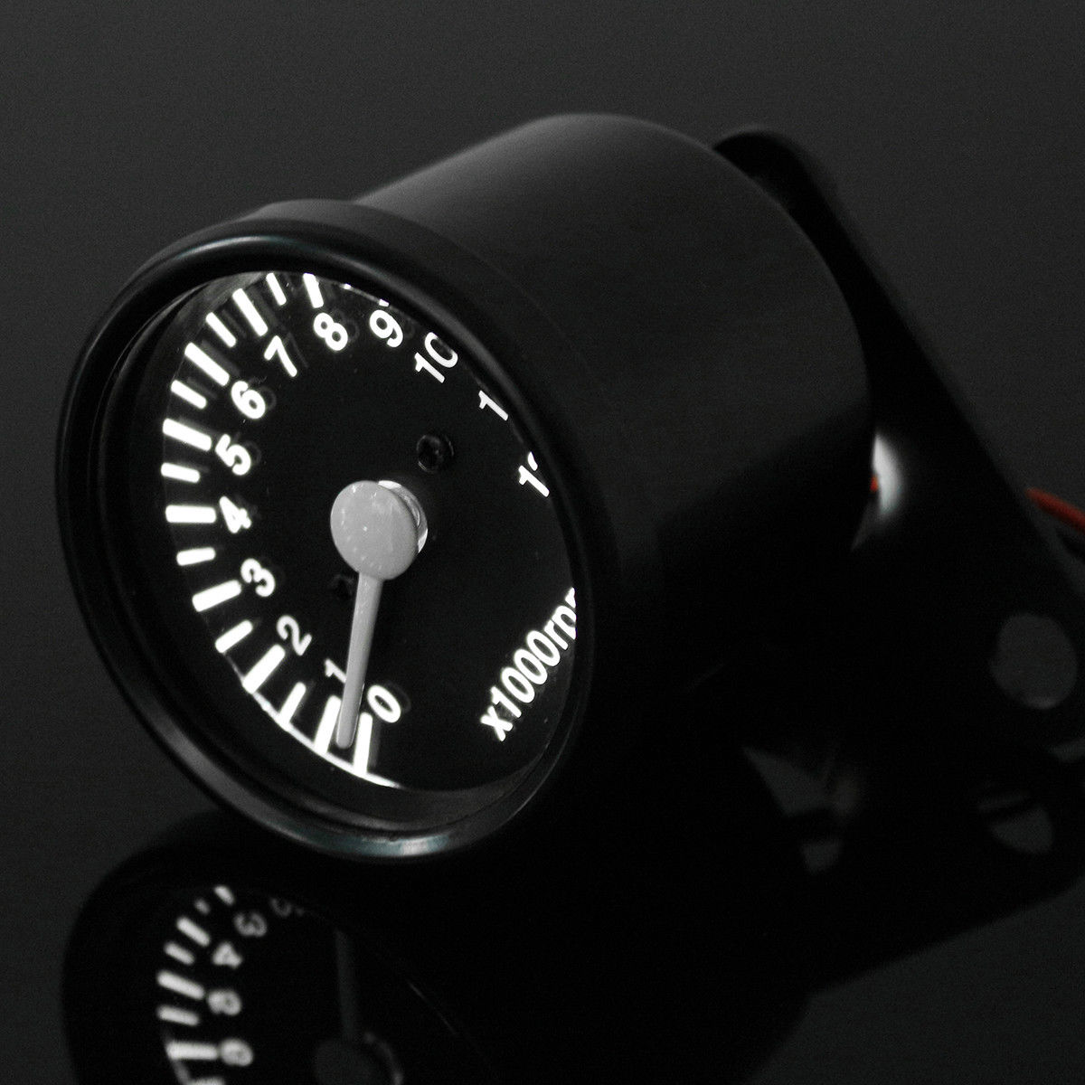 Sort gauge omdrejningstæller motorcykel motor udskiftning monteret tilbehør 65mm digitalt tilbehør elektronisk 1pc instrument