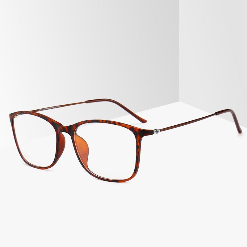 BCLEAR TR90 Silmälasikehys Miehet tai Naiset Ultralight Unisex Neliö Yksivärinen Lasi Silmälasit Kehys: Moni