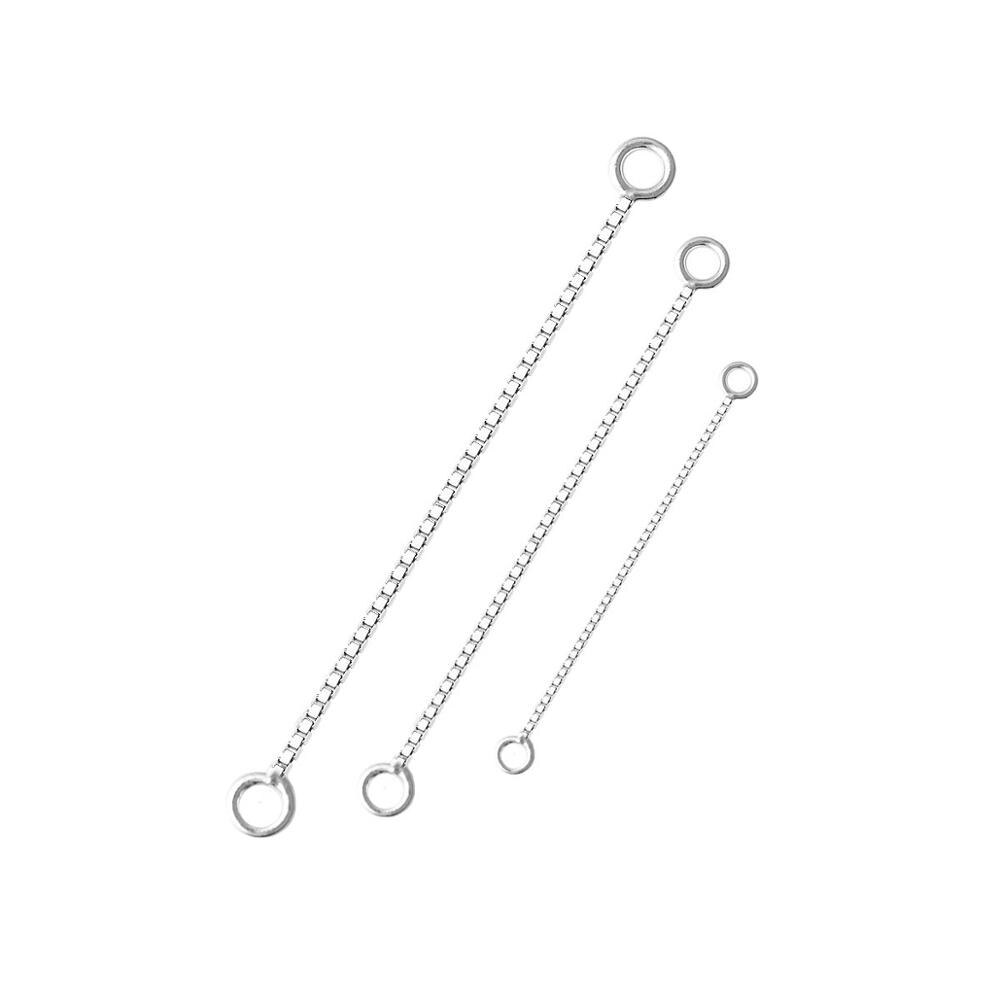 2 peças de Alta Qualidade 925 Linha de Orelha de Prata Brincos de Prata Cadeia de Jóias Fazendo Descobertas DIY Fio Acessórios Atacado