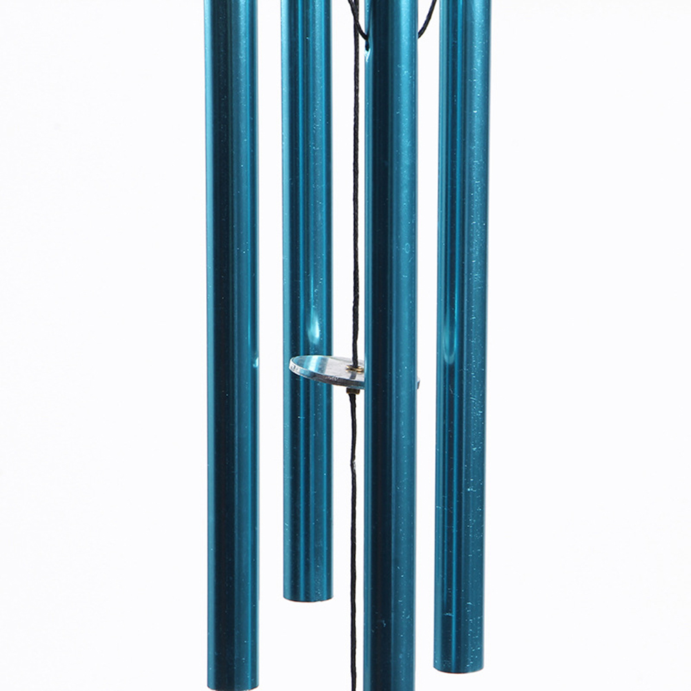 1PC verre colibri vent carillon fer Tube éolien cloches artisanat pour la maison jardin décoration 75x18x1cm