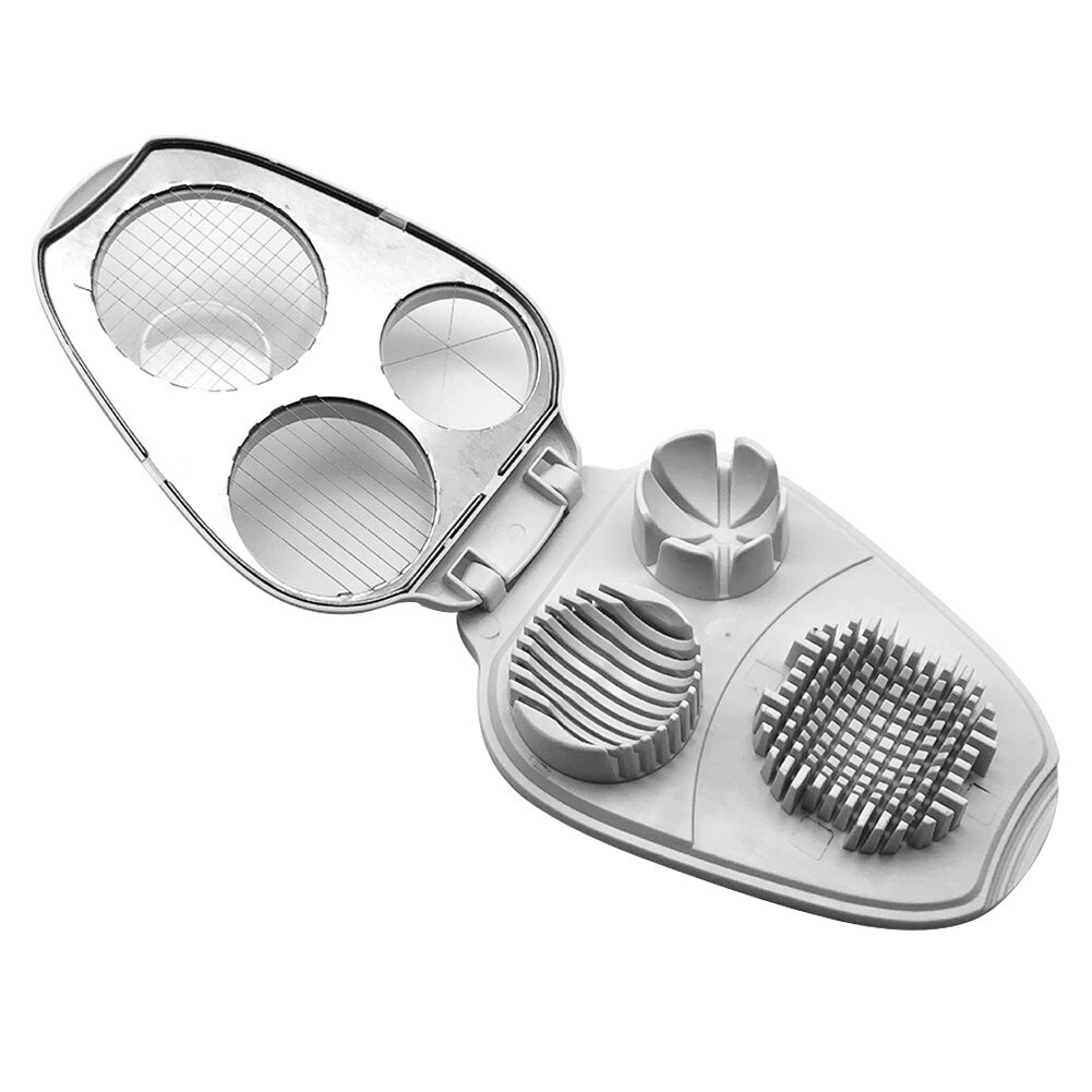 3 In 1 Manual Home Dicing Rvs Multifunctionele Snijden Cutter Avocado 'S Keuken Tool Praktische Witte Eieren Slicer