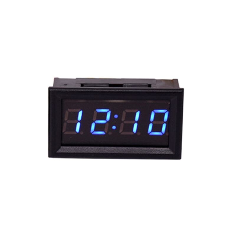 LED DIY Fahrzeug Elektronische Uhr Bausatz Auto Motorrad Timer LED Digital Anzeige Energie-aus Speicher DC 4,5-30V verrotten Grün Blau