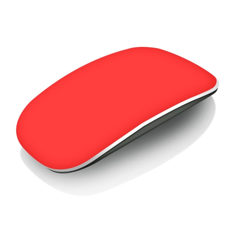 Soft Ultra-thin Coque Skin Cover for Apple Magic Mouse Case Silicon Solid Cover Protect against scratching: Red