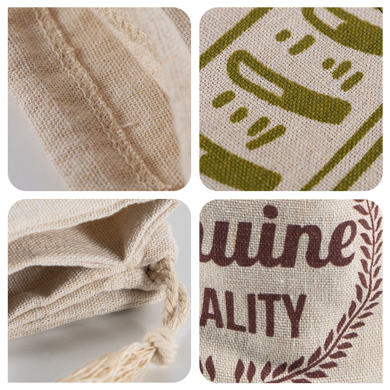 WEEDI 4 Pack Reusable Linen Bread Bag for Drawstring Fresh Keeping Eco Friendly Baguette Bread Bags Reusable Food Storage Bags