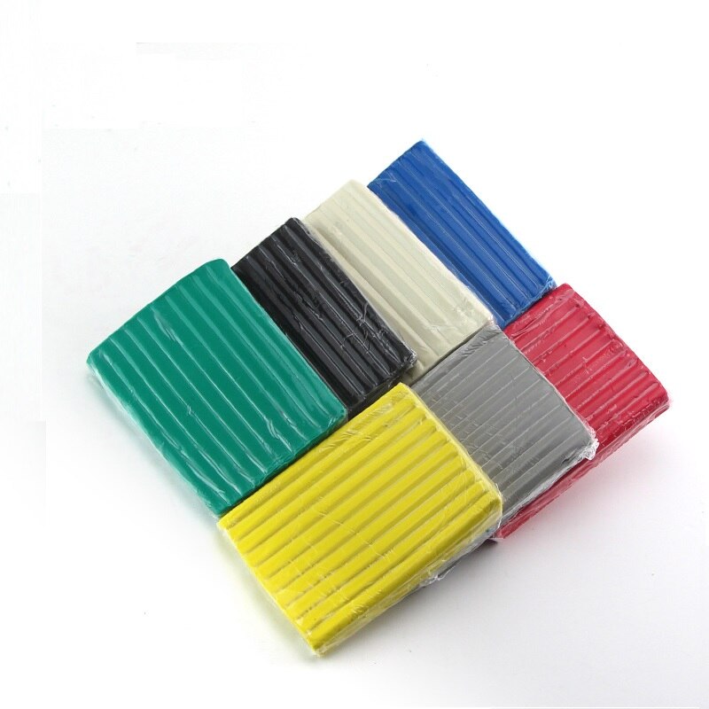 Plastilina de colores para niños, arcilla polimérica de textura suave hecha a mano para hornear, juguete educativo para niños de 12x9x300 cm, 1,6g, 1 unidad