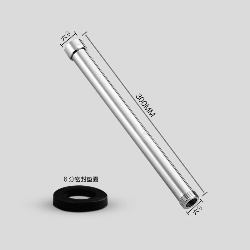 Dusch monteringsfästen 12 " 30 cm massiv mässing krom rund badrum dusch kran rörförlängning rör bar duschhållare arm
