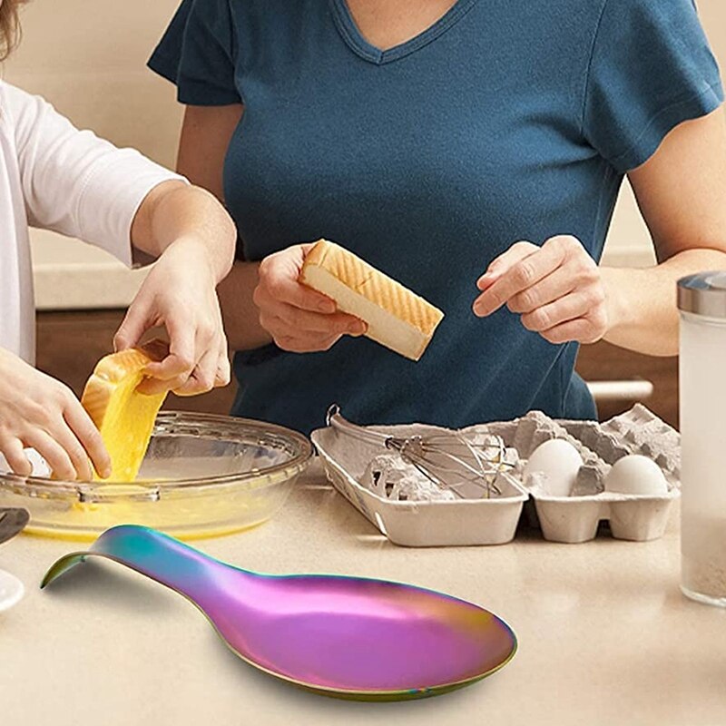 Fish-Shaped Stainless Steel Spoon Holder, Stainless Steel Cutlery Spoon Holder, Scraper Spoon Holder