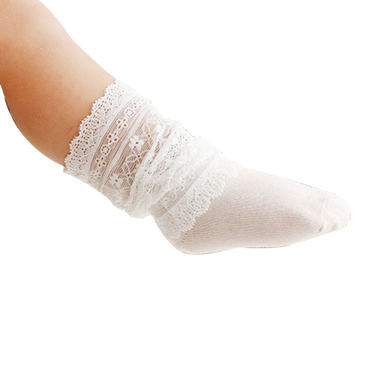 Baby Mädchen Spitze Knie Hohe Socken Süße Spitze Strümpfe Säuglinge Kleinkinder Kleid Nicht Unterhose Lange Socken