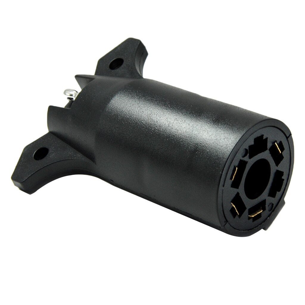 7 Pin To 4 Pin Round Trailer RV Light Connector Adapter Plug Converter