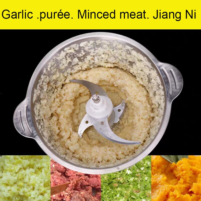 3L elektryczna kuchnia maszynka robić mielenia mięsa rozdrabniacz rozdrabniacz urządzenie robić siekania żywności stal nierdzewna elektryczny robot kuchenny narzędzia kuchenne