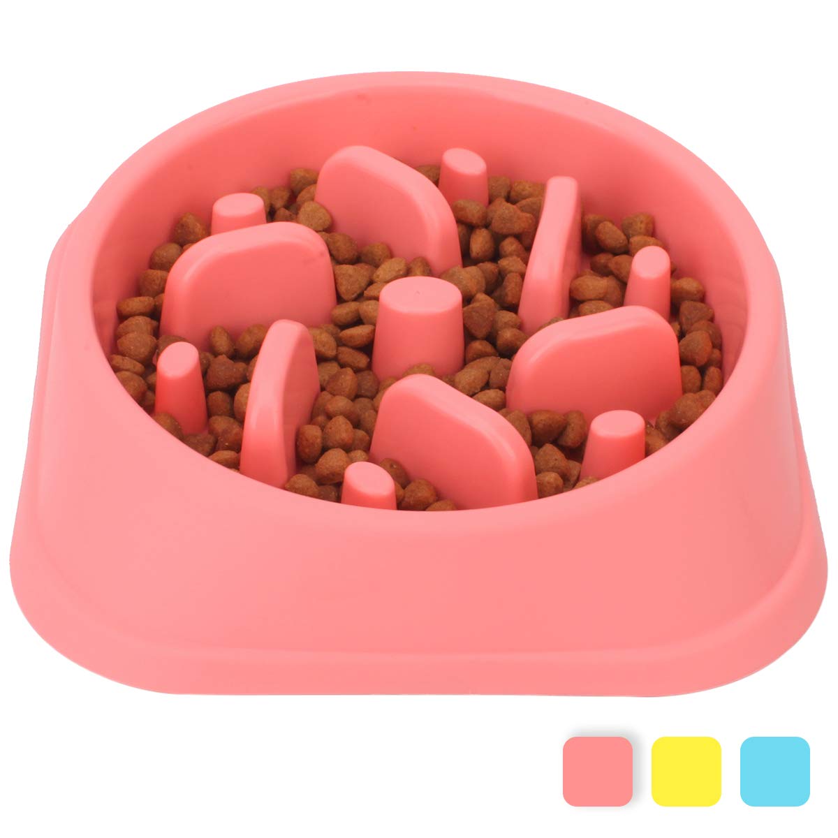 Image showcasing Pet dog bowl slow feeder anti-asphyxiation slow fe... – Vicedeal
