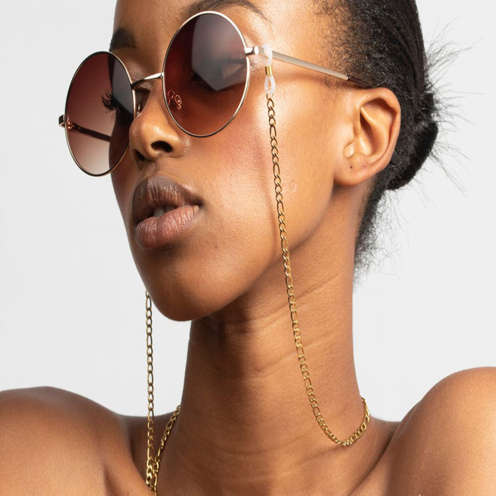 Occhiali da vista occhiali da suola occhiali porta catena per occhiali cordino cordino collana occhiali catena occhiali porta cordino corda per collo corda: 01 oro