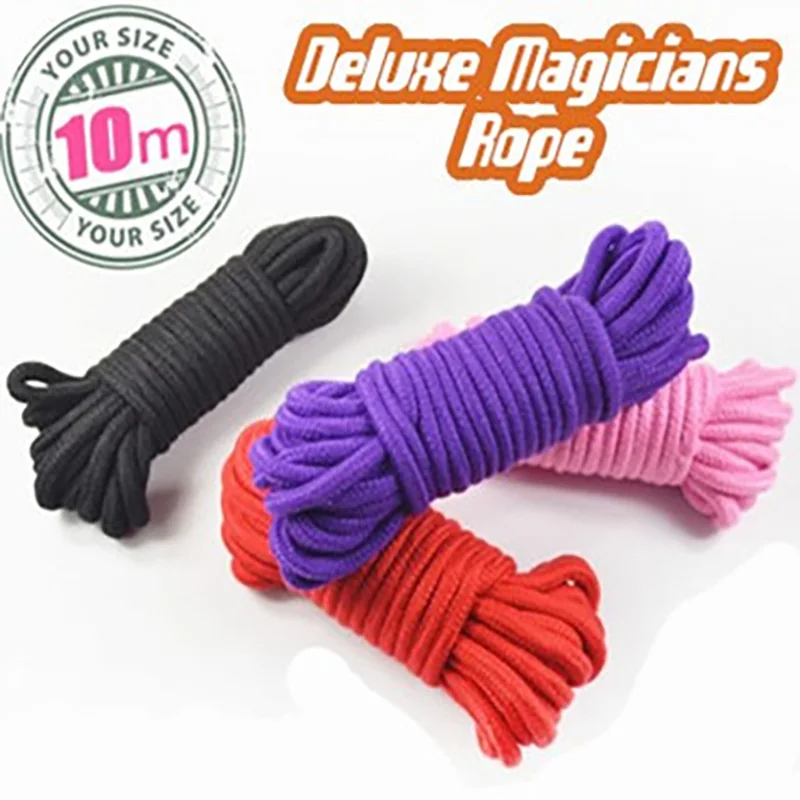 Corde souple colorée pour tours de magie, accessoire de magicien de luxe, 30 pieds, 10m