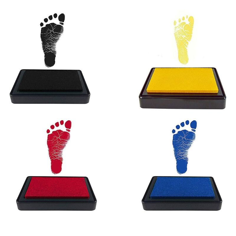 Kits de almohadillas de tinta para huellas de bebé, huella de perro o gato, recuerdo, no tóxico