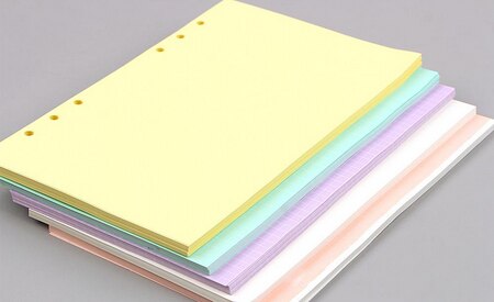 Notebook Accessories A5 A6 Solid Color Planner Inners Filler Papers 40 sheet/ Set Notebook Paper School Supplies Notebooks: Yellow / A5