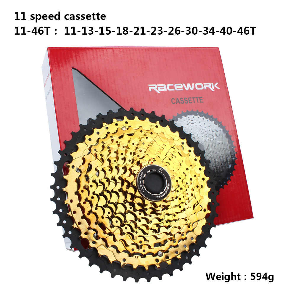 Mountainbike Box-montiert Freilauf 10 11 12 Geschwindigkeit 42 46 50 52T Großen Zahn Freilauf: 11 Speed 46T Golden
