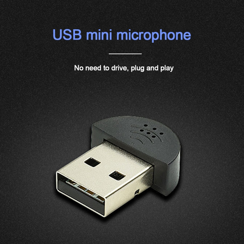H05B Super Mini USB Computer Mic Smallest Home Adapter for Recording, FaceTime