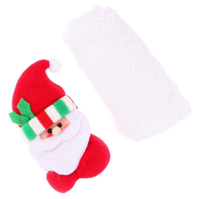 1pc jul håndklæde indretning håndklæde vaskeklud jul (julemanden)