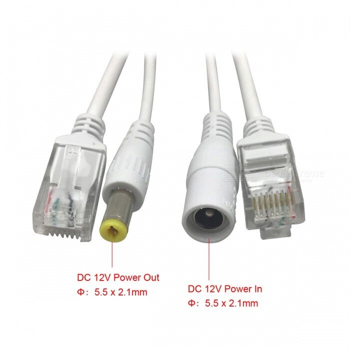 DC 12V IP Camera POE RJ45 Cable Power Over Etherne... – Grandado