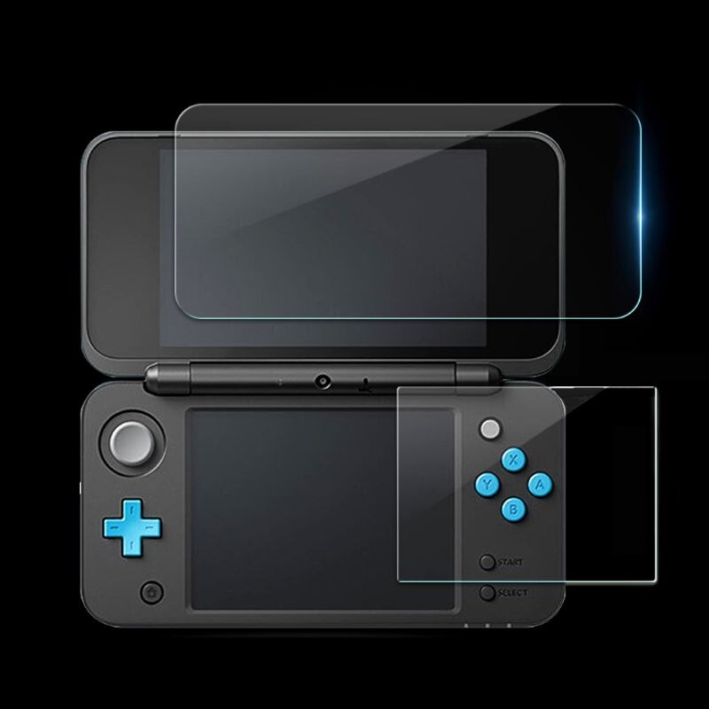 2in1 Top Bottom Ultra Clear Beschermende Film Oppervlak Guard Cover Voor Nintendo 2DS Xl 2DS Ll Lcd Screen Protector huid 103E