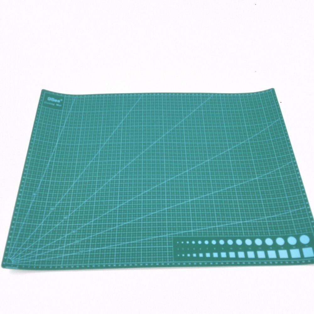 A2 Double Faced Cutting Plate Double Sided Flexible Fabric Rotary Cuttign Mat White Core Layer 60x45cm
