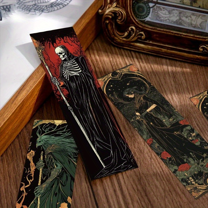 30 stk. gotisk mørk troldmand bogmærker læsebøger side mærkning studerende dekorere