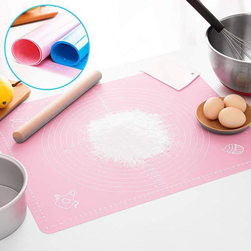 64X45Cm Non-stick Siliconen Gebak Mat Keuken Gadget Extra Grote Bakken Mat Oven Liner Fondant Bakken levert Tafel Ze