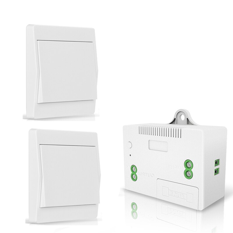 Wireless LED Light Switch Home Improvement Receiver Module No Wiring No Battery No Wifi Switch Remote Control Lighting: EU 2