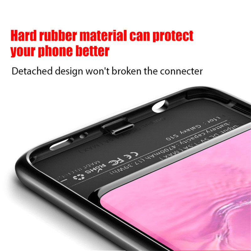 Kqjys Draagbare Batterij Oplader Gevallen Voor Samsung Galaxy S10 Externe Power Bank Opladen Cover Case Voor Galaxy S10 Batterij Case