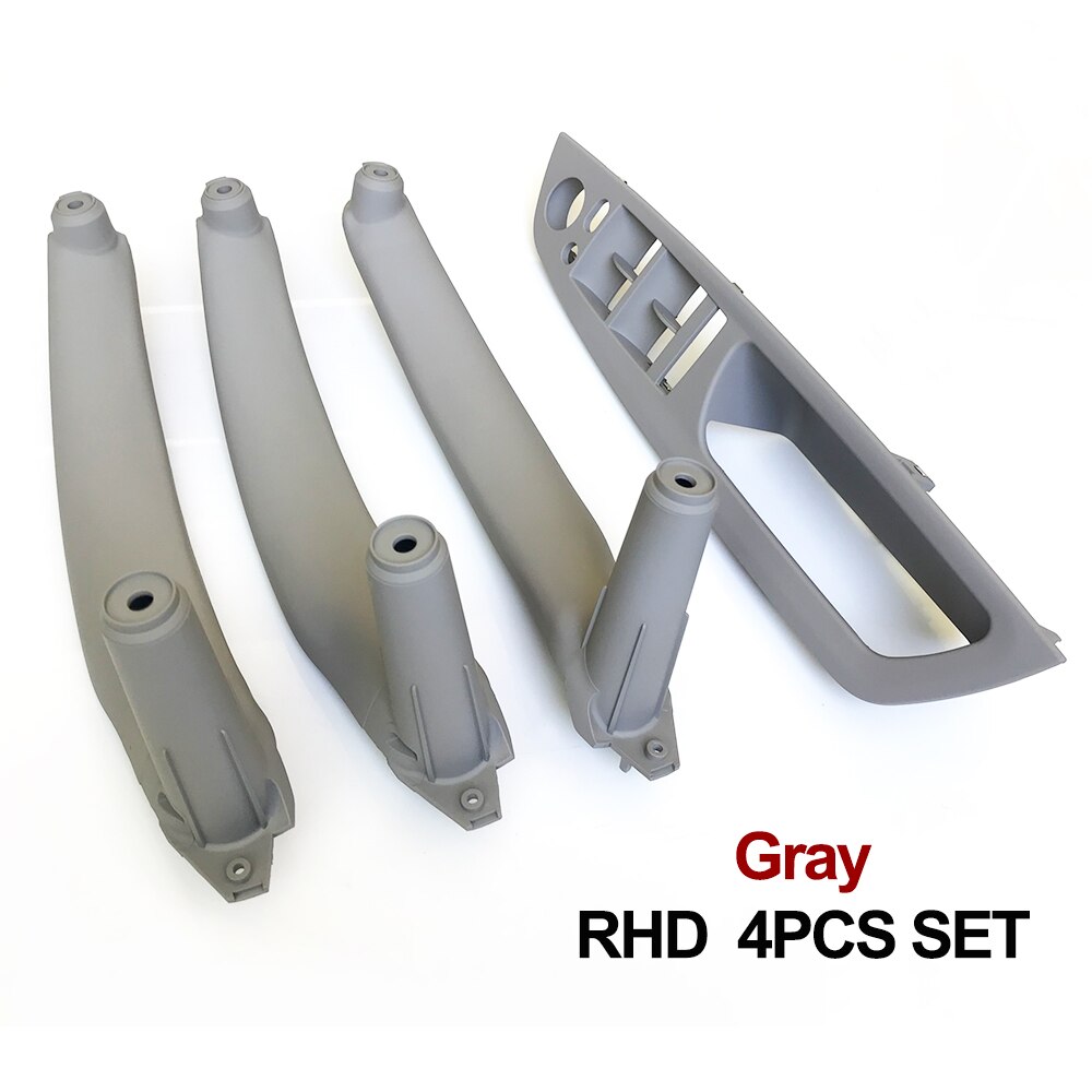 RHD Right Hand Driver Interior Door Armrest Leather Pull Handle Full Set For BMW X5 X6 E70 E71 E72 2007: RHD Gray 4pcs