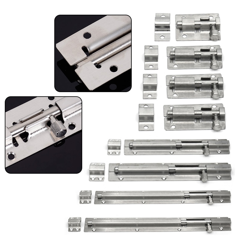Door Security Slide Latch Lock Stainless Steel Barrel Bolt to Keep You Safe and Private