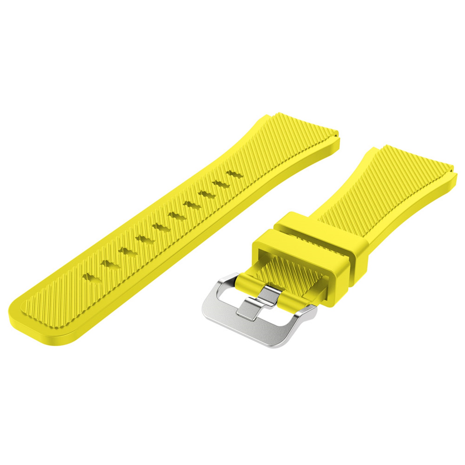 22MM Sports Colorful Silicone Band For Huami Amazfit Stratos 3 Replacement Strap For Amazfit Stratos 3 2/2S PACE Smart Watch: Yellow