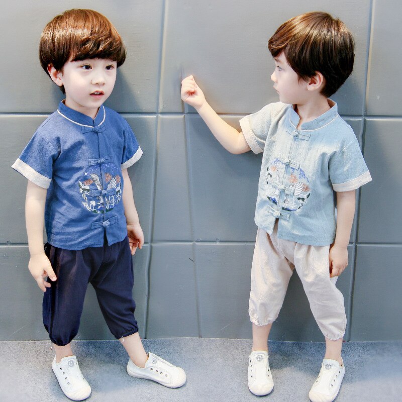 Oude Hanfu Kleding Kinderen Gewaad Voor Stage Kinderen Chinese Traditionele Kostuum Voor Jongen Tang-dynastie Outfit DQS1911