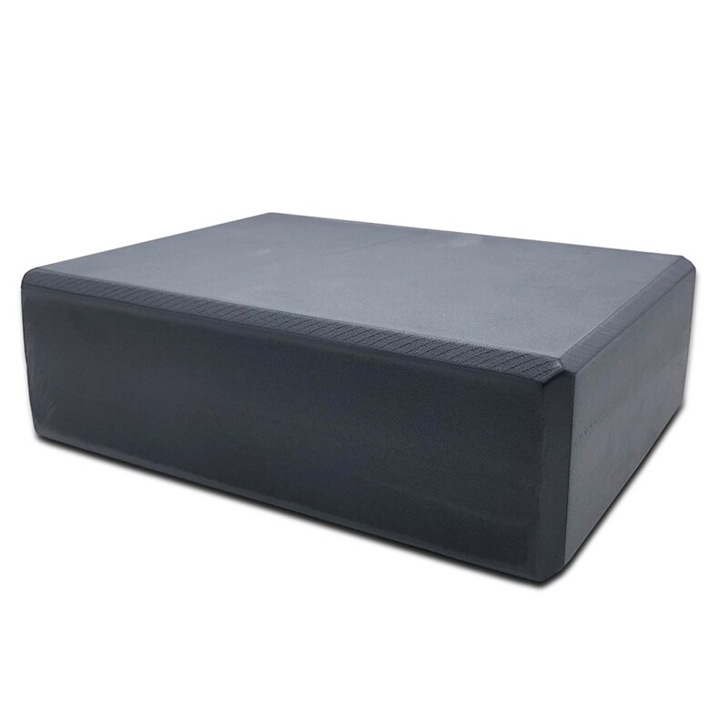 10Colors EVA Yoga Block Brick 120g Sports Exercise Gym Foam Workout Stretching Aid Body Shaping Health Training Fitness Sets T: Dark Gray