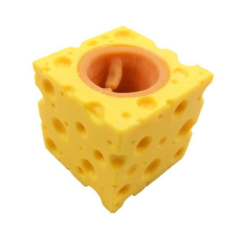 Fidget-käse-texturspielzeug, tragbarer massageball, kawaii-squishy-spielzeug, weicher ball: Braun